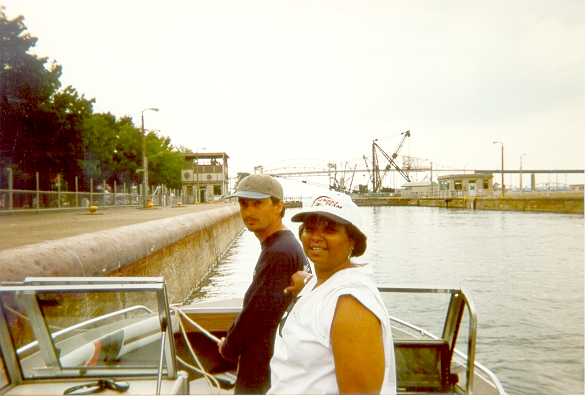 Juan, Cheryl, and the rest of the lock all to ourselves