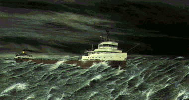 Edmund Fitzgerald painting by Robert J. Tyrell